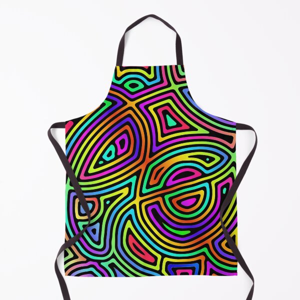 Item preview, rainbow asymmetrical abstract shapes designed and sold by chambergambit.