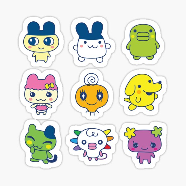 Vista previa del artículo con la obra «Conjunto Tamagotchi grande», diseñado y vendido por RegiCheese.