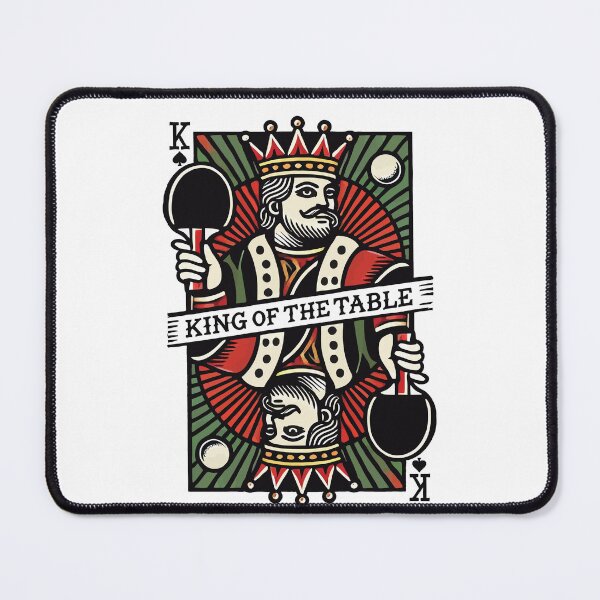 Item preview, Retro Playing Card Table Tennis King Of The Table designed and sold by LuminOrb.