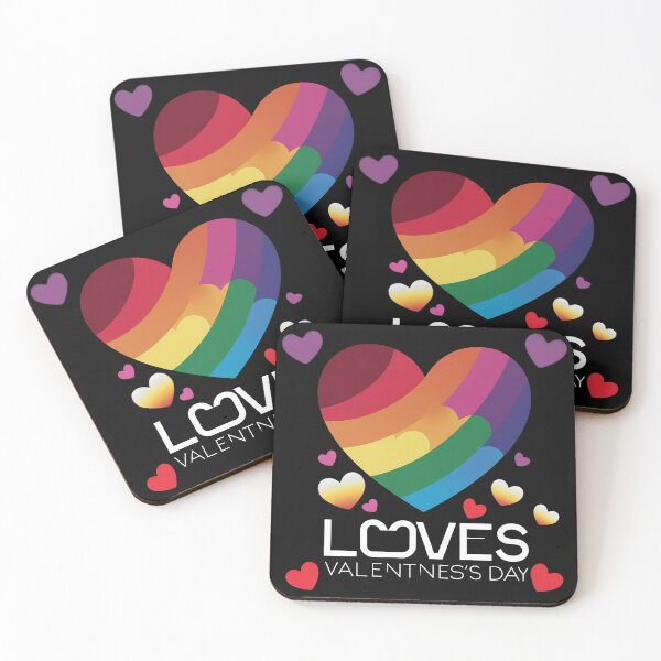 Item preview, Rainbow Heart Valentine's Day Graphic designed and sold by LoliDesignShop.