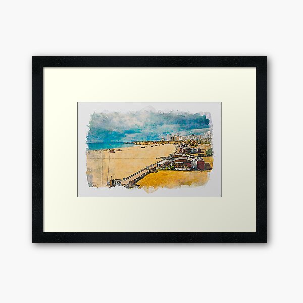 Praia Da Rocha 7 Algarve Portugal Framed Art Print