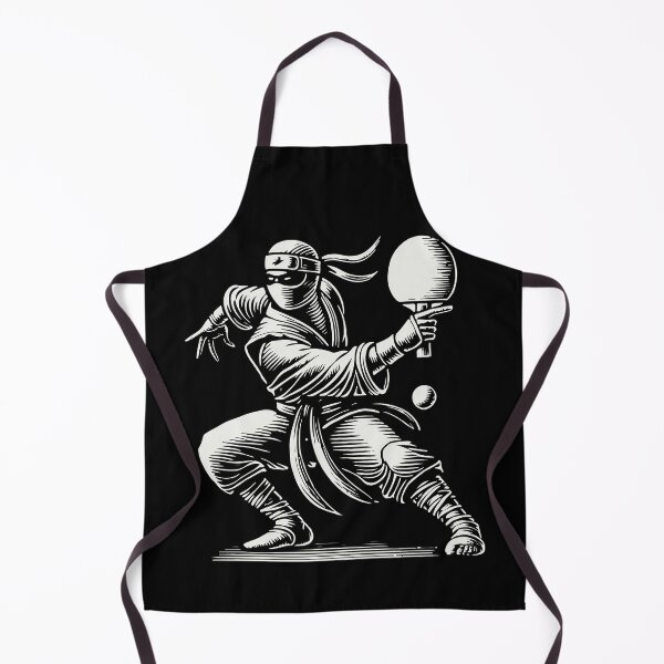Item preview, Ninja Table Tennis Master Funny Motif designed and sold by LuminOrb.