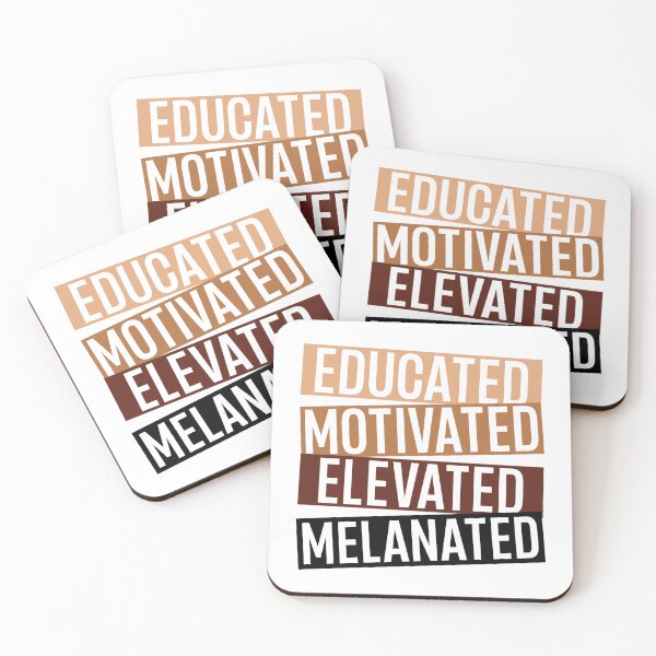 Item preview, Black History Month - Educated Motivated Elevated Melanated designed and sold by catnolioo.