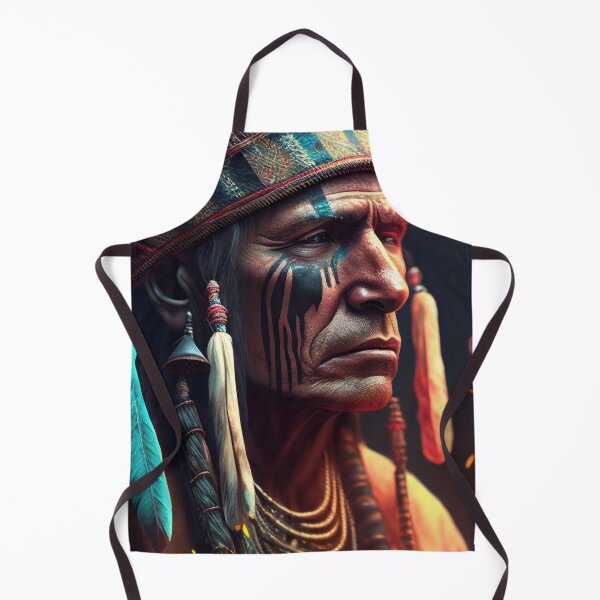 Item preview, Native American Chief Portrait - Shaman Healer designed and sold by AdamesArtStudio.