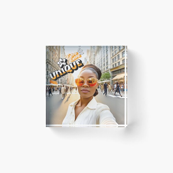 Item preview, I'm Extra Extra Unique: Bold and Unique Urban Street Style Portrait designed and sold by QPTheeArtist.