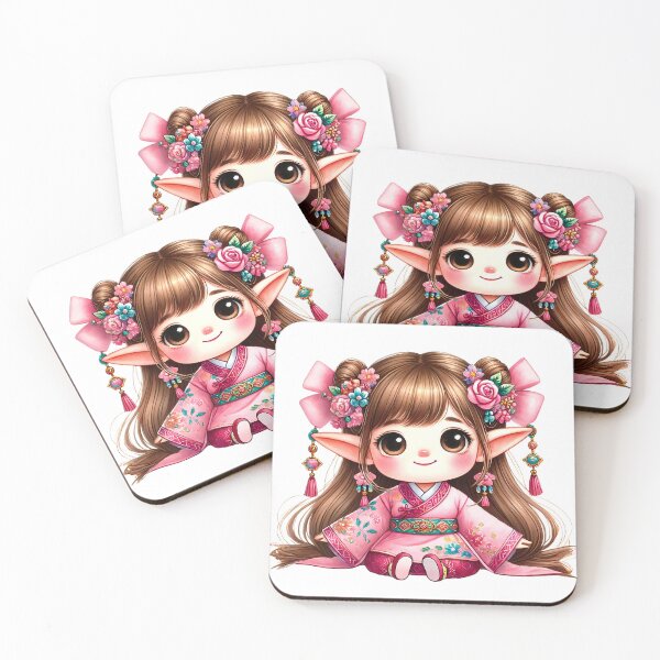 Item preview, A0650 Little Elf Princess Chinese New Year Watercolor Clipart: Festive Designs for Invitations, Cards, Crafts, and Decorations designed and sold by angieart68.