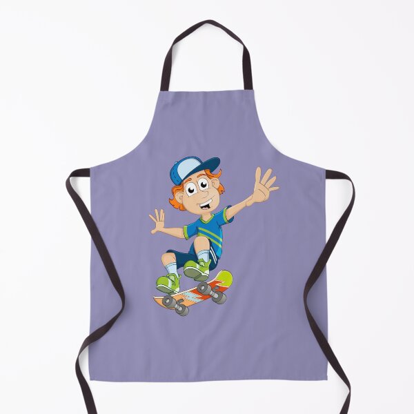 Item preview, Cartoon style illustration of a young boy on a skateboard. designed and sold by Stef Ringoot, cartoons and illustrations.