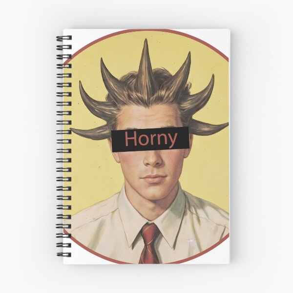 Item preview, horny, horny funny, vintage funny, horny hair, horny funny, male humor, dude humor, fathers day designed and sold by SavageLegion.