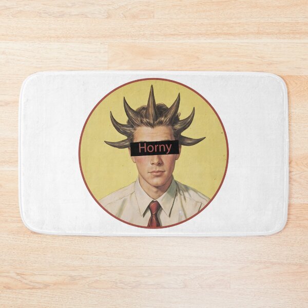 Item preview, horny, horny funny, vintage funny, horny hair, horny funny, male humor, dude humor, fathers day designed and sold by SavageLegion.