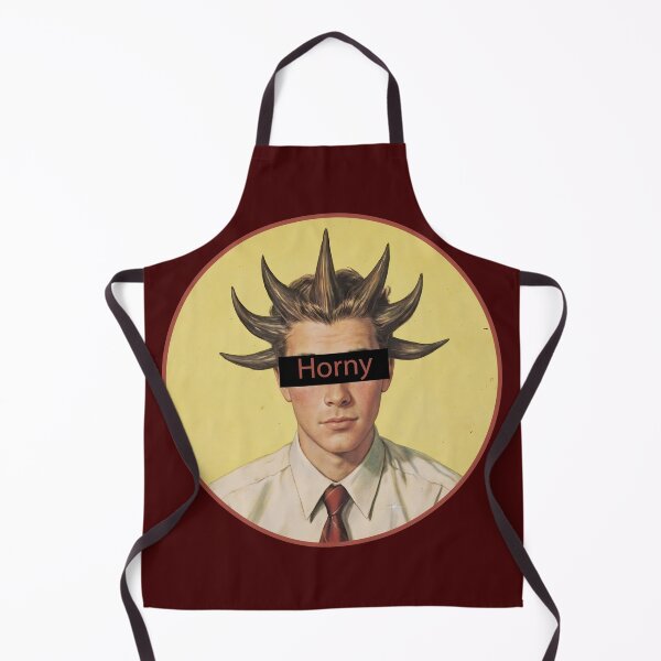 Item preview, horny, horny funny, vintage funny, horny hair, horny funny, male humor, dude humor, fathers day designed and sold by SavageLegion.