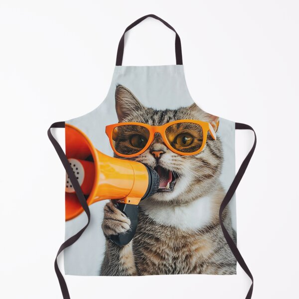 Item preview, Cat with megaphone and sunglasses designed and sold by anytka.