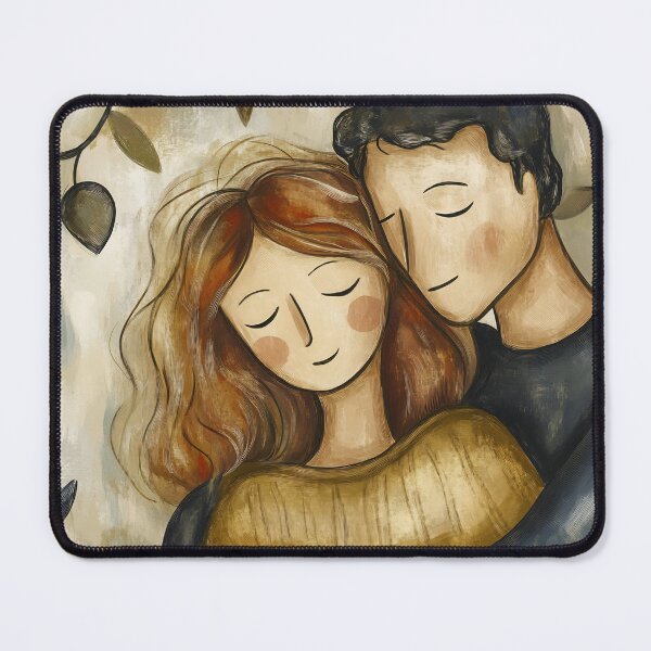 Item preview, Couple embraced in warm colors designed and sold by anytka.