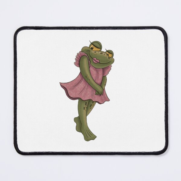 Item preview, Romantic lady frog in a pink dress designed and sold by Catsspirit.