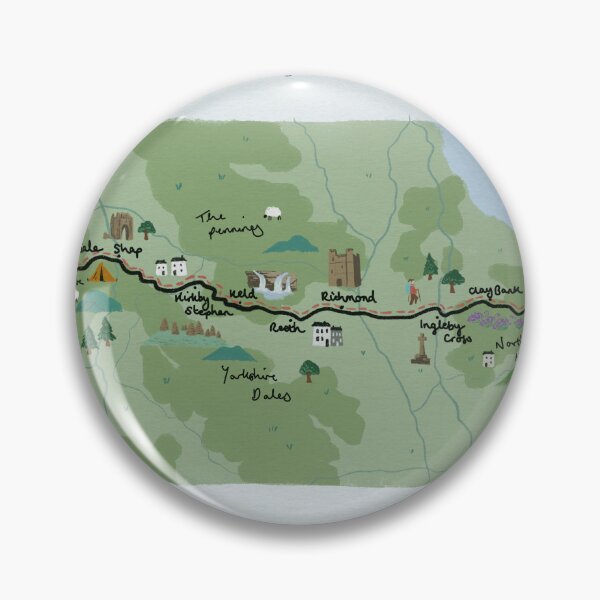 Item preview, Coast to Coast Path Map designed and sold by MadsIllo.