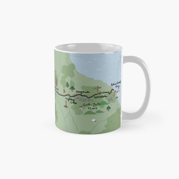 Item preview, Coast to Coast Path Map designed and sold by MadsIllo.