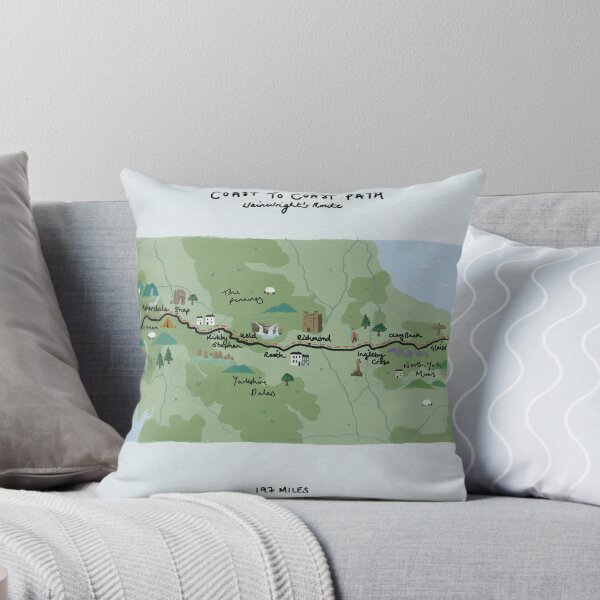 Item preview, Coast to Coast Path Map designed and sold by MadsIllo.