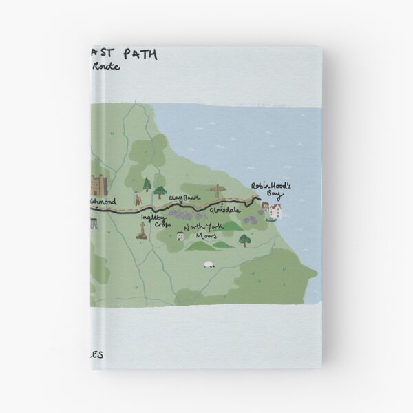 Item preview, Coast to Coast Path Map designed and sold by MadsIllo.