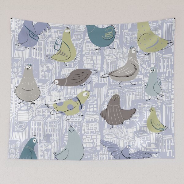 Item preview, Urban Pigeons designed and sold by TurquoiseBird.