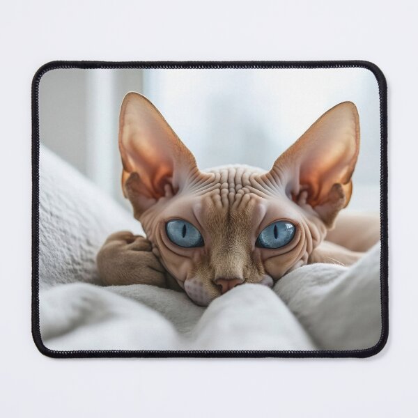 Item preview, Cat with striking blue eyes relaxes designed and sold by anytka.