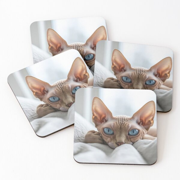 Item preview, Cat with striking blue eyes relaxes designed and sold by anytka.