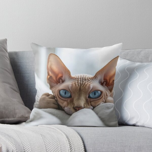 Item preview, Cat with striking blue eyes relaxes designed and sold by anytka.
