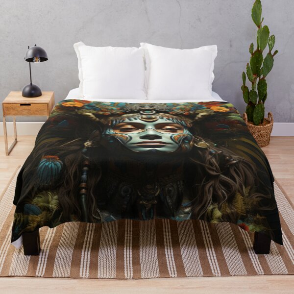 Item preview, Aztec Jungle Goddess - Female Shaman Healer designed and sold by AdamesArtStudio.