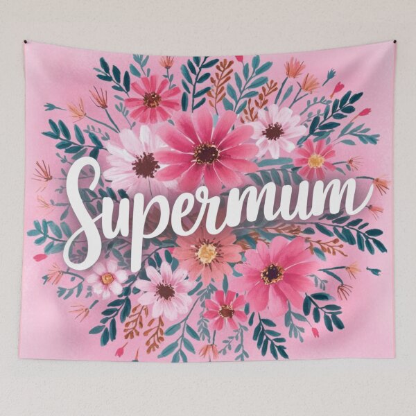Item preview, Supermom Bloom: Heartfelt Floral Art designed and sold by WildStroke.