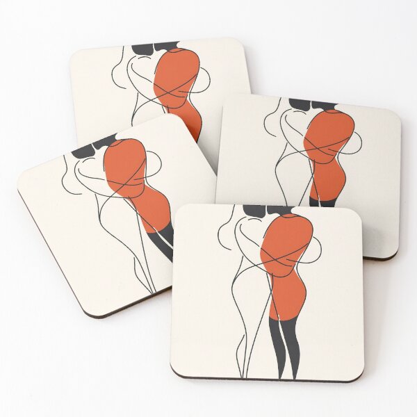 Item preview, Embrace between two figures in art designed and sold by anytka.