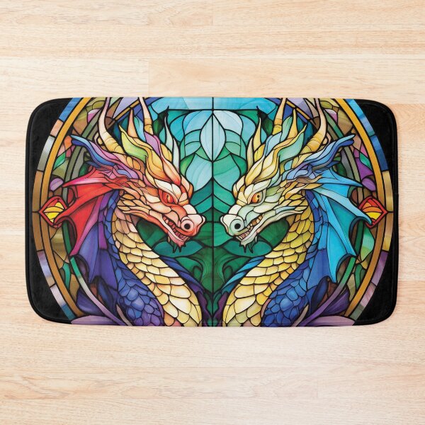 Item preview, Stained Glass Dragons designed and sold by Ymaginary.
