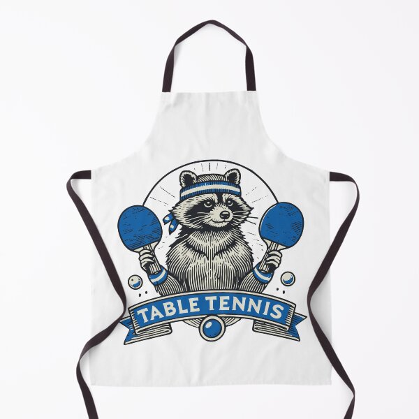 Item preview, Table Tennis Raccoon Player Motto designed and sold by LuminOrb.
