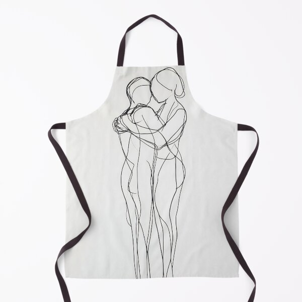 Item preview, Two figures embracing in line art designed and sold by anytka.