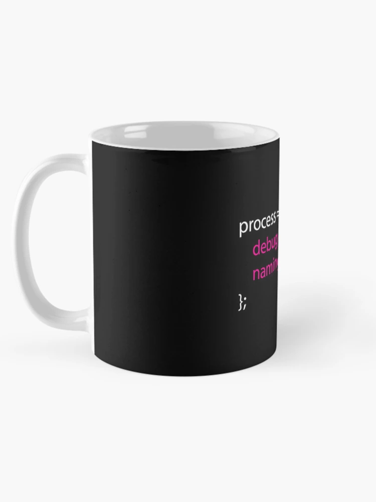 Thumbnail 5 of 6, Coffee Mug, Coding Debugging Process Humour Design for Programmers designed and sold by Geeky Giggles.