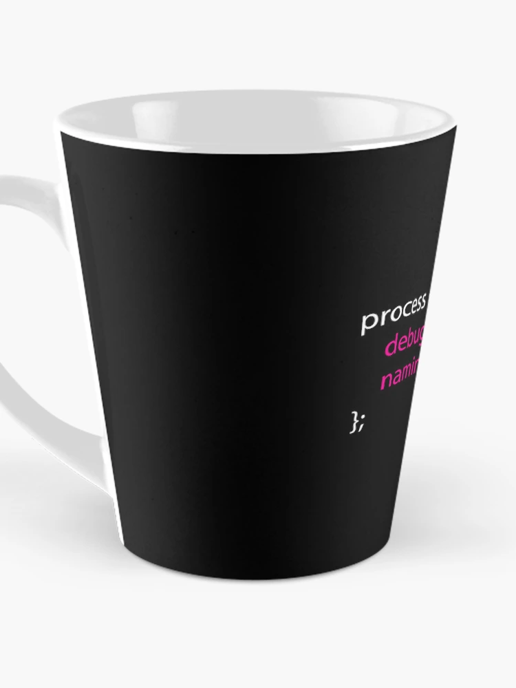 Thumbnail 3 of 4, Coffee Mug, Coding Debugging Process Humour Design for Programmers designed and sold by Geeky Giggles.
