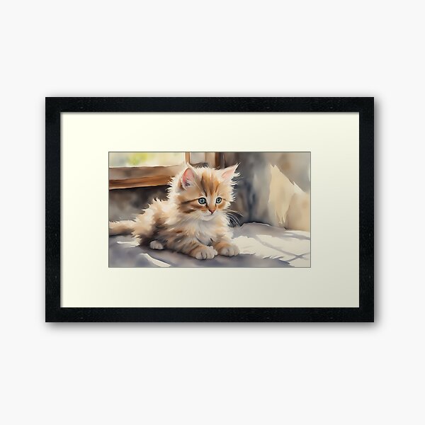 Item preview, Fluffy Kitten in Window Sill designed and sold by BookCovered.