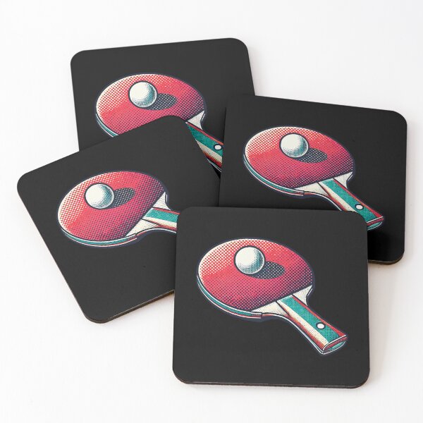 Item preview, Table Tennis Bat In Retro Vintage Style For designed and sold by LuminOrb.