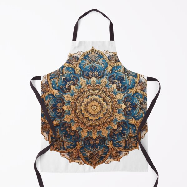 Item preview, The sweet of blue and gold mandala pattern designed and sold by Trianglegreen.