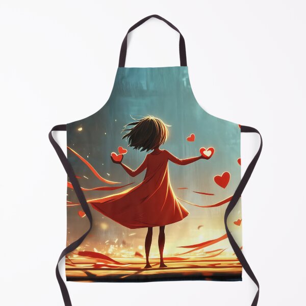 Item preview, Girl spreading hearts in dreams designed and sold by anytka.