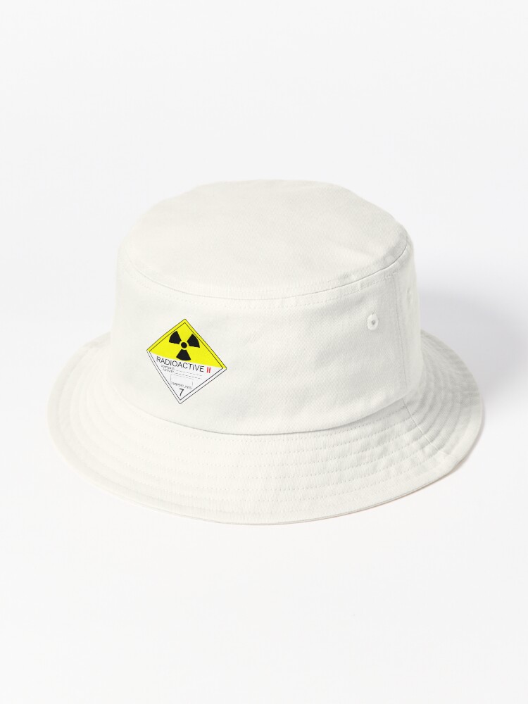 Thumbnail 1 von 6, Bucket Hat, Transportetikett für radioaktive Stoffe der Kategorie 2 designt und verkauft von old-curiosity.