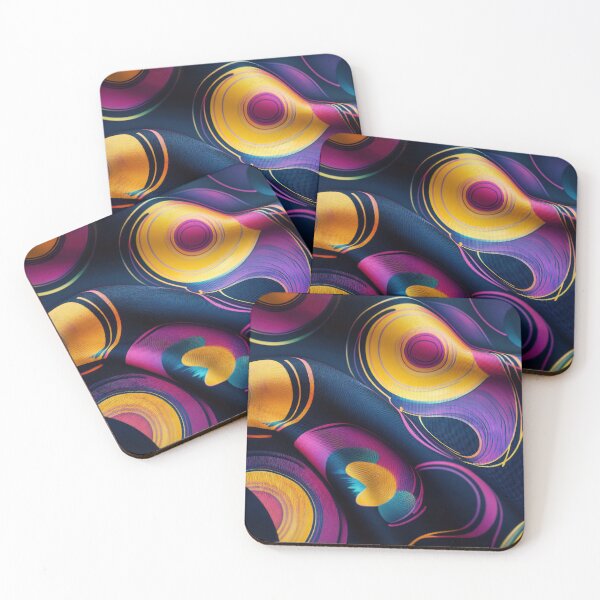 Item preview, Colorful circle fabric designed and sold by anytka.