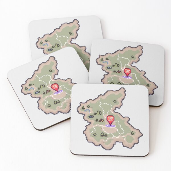 Item preview, Retro Pixel Map With You Are Here Marker designed and sold by Jollys-ArtShop.