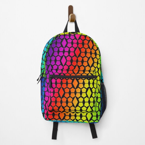 Item preview, Bold Rainbow and Black Honeycomb and Diamond Pattern designed and sold by amgraphics.