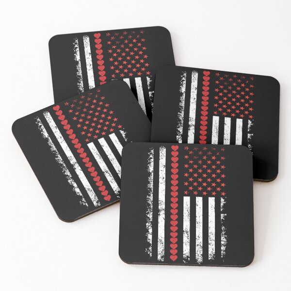 Item preview, Vintage Valentines Day American Flag Hearts designed and sold by Blok45.