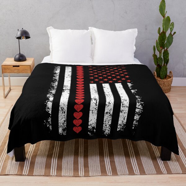 Item preview, Vintage Valentines Day American Flag Hearts designed and sold by Blok45.