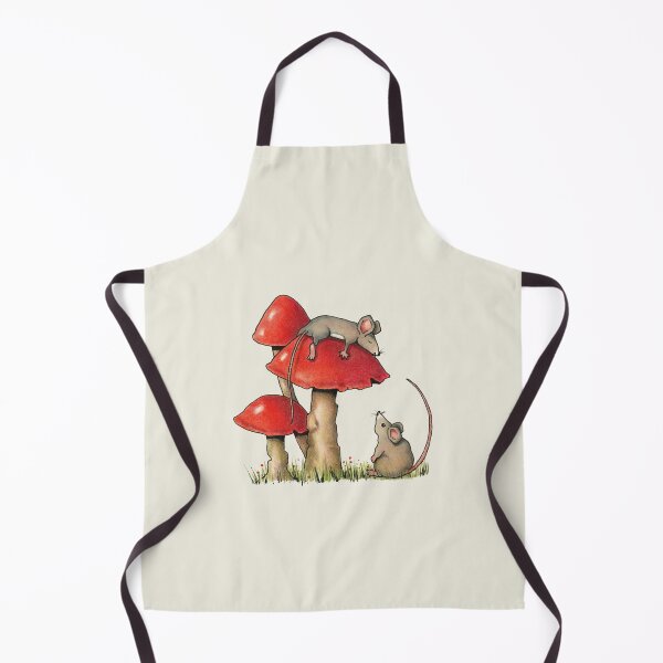 Item preview, Two Mice and Red Toadstools, Color Pencil Art, Rodents, Illustration designed and sold by JoyfulWhimsy.