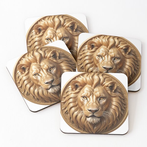 Item preview, God, lion, Cat, gold lion, god lion, gods grace, gold cat, lion face, warrior lion, gold designed and sold by SavageLegion.