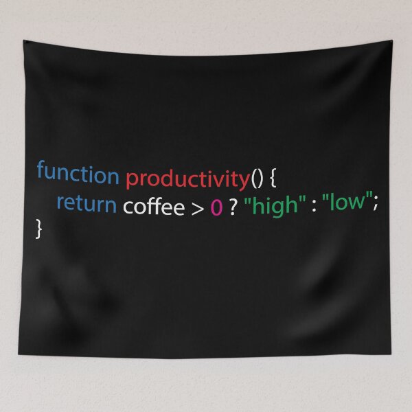 Item preview, Coffee Equals Productivity | Funny Developer Design designed and sold by Geeky Giggles.