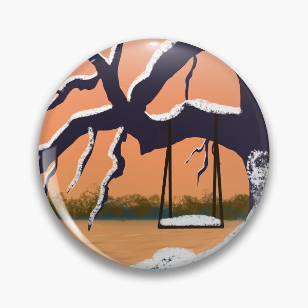 Item preview, Winter bare tree covered in snow in front of the colorful sky at sunset designed and sold by Artistic  Touch.