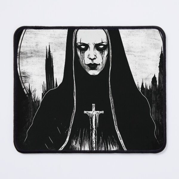 Item preview, Gothic Horror Nun Art - Creepy Dark Religious Design designed and sold by SRZT.