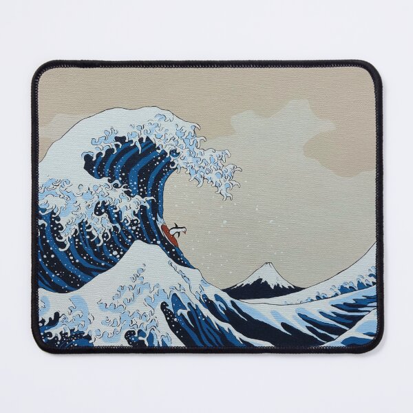 Item preview, Surfing Penguin on the Great Wave designed and sold by rose apollo.