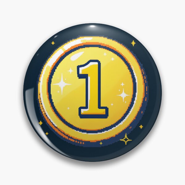 Item preview, Retro Game Coin : Pixel Sparkle designed and sold by Jollys-ArtShop.